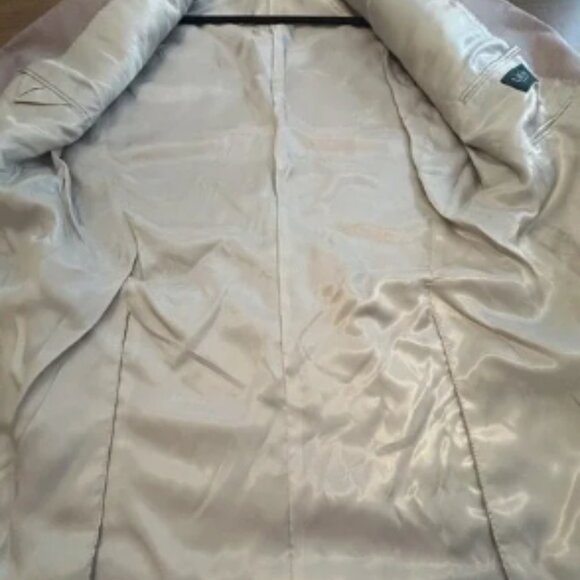 Lauren Ralph Lauren Blazer Mens 40 L Tan Silk Wool Blend Sport Coat Jacket NEW - Picture 4 of 11